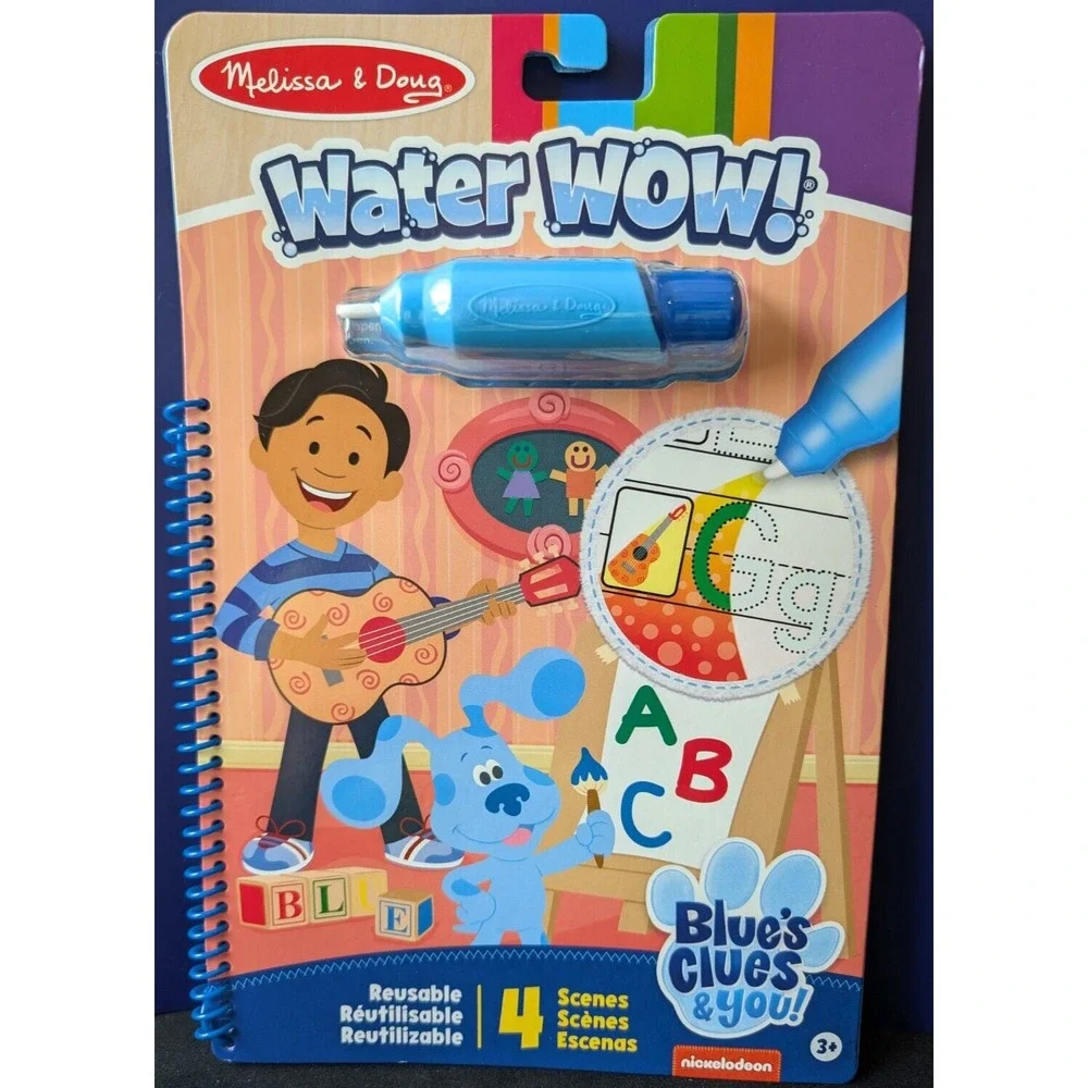 Melissa And Doug Water Wow Blue's Clues And You Reusable Alphabet Activity Pen